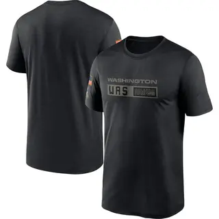 Washington Commanders Men's 2020 Salute to Service Team Logo Performance T-Shirt - Black