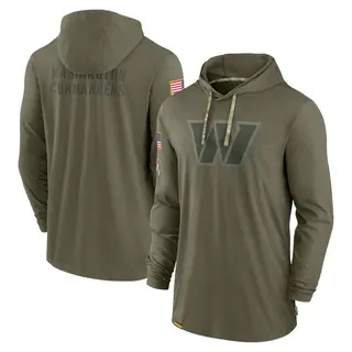 Washington Commanders Men's 2022 Salute to Service Tonal Pullover Hoodie - Olive