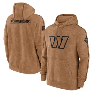Washington Commanders Men's 2023 Salute to Service Club Pullover Hoodie - Brown