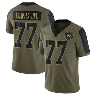 Washington Commanders Men's Carl Davis Jr. Limited 2021 Salute To Service Jersey - Olive