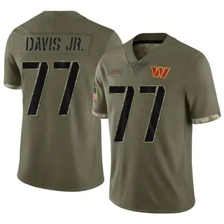 Washington Commanders Men's Carl Davis Jr. Limited 2022 Salute To Service Jersey - Olive