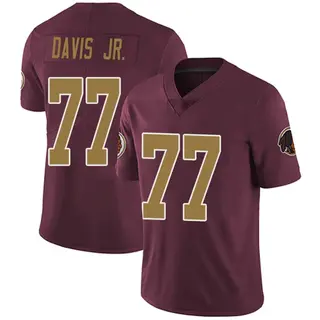Washington Commanders Men's Carl Davis Jr. Limited Burgundy Alternate Vapor Untouchable Jersey