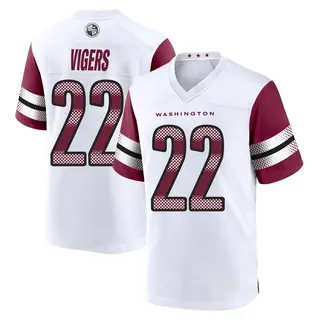 Washington Commanders Men's Car'lin Vigers Game Jersey - White