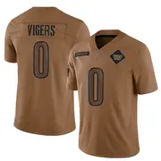 Washington Commanders Men's Car'lin Vigers Limited 2023 Salute To Service Jersey - Brown