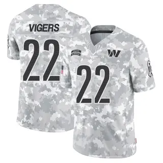 Washington Commanders Men's Car'lin Vigers Limited 2024 Salute to Service Jersey - Arctic Camo