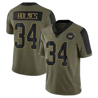 Washington Commanders Men's Christian Holmes Limited 2021 Salute To Service Jersey - Olive