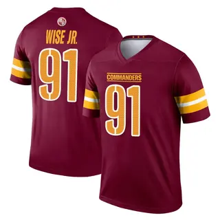 Washington Commanders Men's Deatrich Wise Jr. Legend Burgundy Jersey