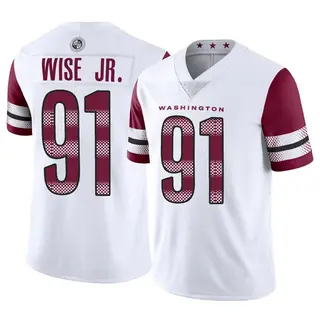 Washington Commanders Men's Deatrich Wise Jr. Limited Vapor Jersey - White