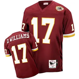 Washington Commanders Men's Doug Williams Authentic Mitchell and Ness With 50TH Patch Throwback Jersey - Red