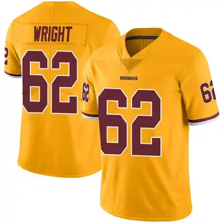 Washington Commanders Men's Gabe Wright Limited Color Rush Jersey - Gold
