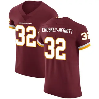 Washington Commanders Men's Jacory Croskey-Merritt Elite Burgundy Team Color Vapor Untouchable Jersey