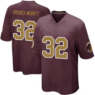 Washington Commanders Men's Jacory Croskey-Merritt Game Burgundy Alternate Jersey