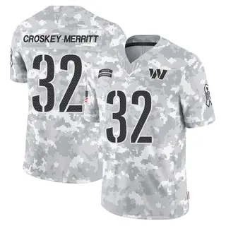 Washington Commanders Men's Jacory Croskey-Merritt Limited 2024 Salute to Service Jersey - Arctic Camo
