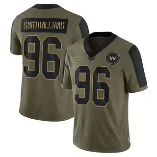 Washington Commanders Men's James Smith-Williams Limited 2021 Salute To Service Jersey - Olive