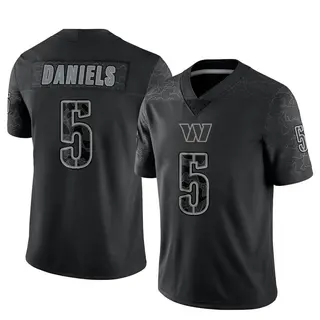 Washington Commanders Men's Jayden Daniels Limited Reflective Jersey - Black