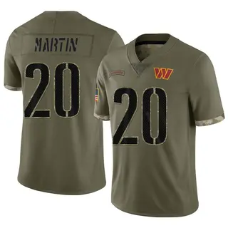Washington Commanders Men's Quan Martin Limited 2022 Salute To Service Jersey - Olive
