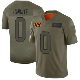 Washington Commanders Men's Qwuantrezz Knight Limited 2019 Salute to Service Jersey - Camo