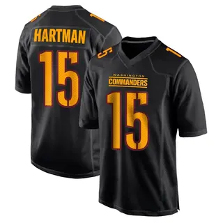 Washington Commanders Men's Sam Hartman Game Carbon Fashion Jersey - Black