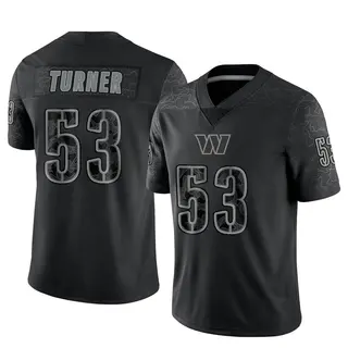 Washington Commanders Men's Trai Turner Limited Reflective Jersey - Black