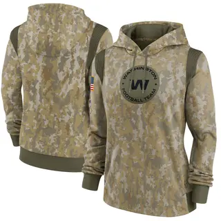 Washington Commanders Women's 2021 Salute to Service Therma Performance Pullover Hoodie - Olive