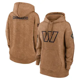 Washington Commanders Women's 2023 Salute to Service Pullover Hoodie - Brown