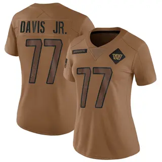 Washington Commanders Women's Carl Davis Jr. Limited 2023 Salute To Service Jersey - Brown