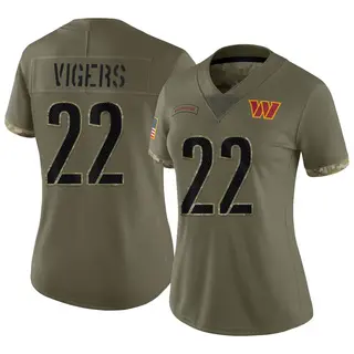 Washington Commanders Women's Car'lin Vigers Limited 2022 Salute To Service Jersey - Olive