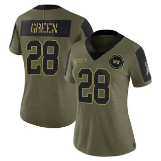 Washington Commanders Women's Darrell Green Limited 2021 Salute To Service Jersey - Olive
