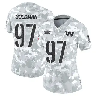 Washington Commanders Women's Eddie Goldman Limited 2024 Salute to Service Jersey - Arctic Camo