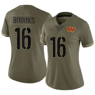 Washington Commanders Women's Ja'Corey Brooks Limited 2022 Salute To Service Jersey - Olive