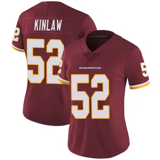 Washington Commanders Women's Javon Kinlaw Limited Burgundy Team Color Vapor Untouchable Jersey