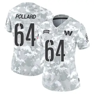 Washington Commanders Women's Norell Pollard Limited 2024 Salute to Service Jersey - Arctic Camo