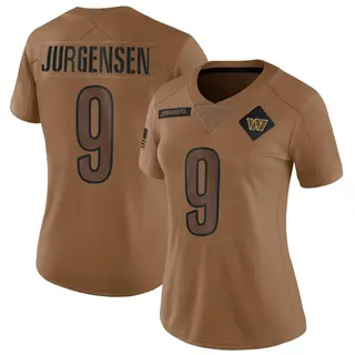 Washington Commanders Women's Sonny Jurgensen Limited 2023 Salute To Service Jersey - Brown