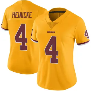 Washington Commanders Women's Taylor Heinicke Limited Color Rush Jersey - Gold