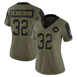 Washington Commanders Women's Xavier Henderson Limited 2021 Salute To Service Jersey - Olive