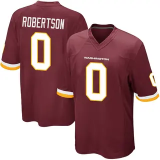 Washington Commanders Youth Amik Robertson Game Burgundy Team Color Jersey