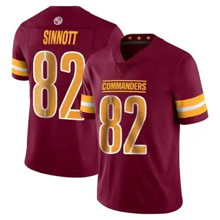 Washington Commanders Youth Ben Sinnott Limited Vapor Burgundy Jersey