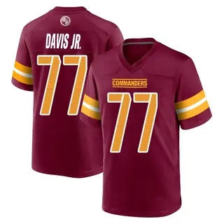 Washington Commanders Youth Carl Davis Jr. Game Burgundy Jersey