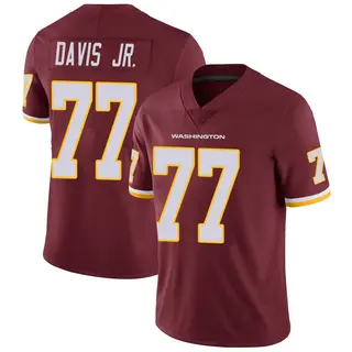 Washington Commanders Youth Carl Davis Jr. Limited Burgundy Team Color Vapor Untouchable Jersey