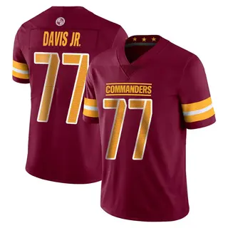 Washington Commanders Youth Carl Davis Jr. Limited Vapor Burgundy Jersey