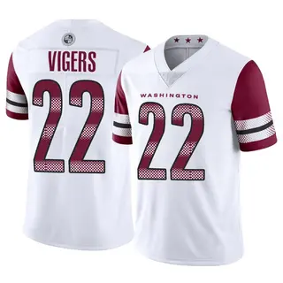 Washington Commanders Youth Car'lin Vigers Limited Vapor Jersey - White