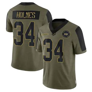 Washington Commanders Youth Christian Holmes Limited 2021 Salute To Service Jersey - Olive