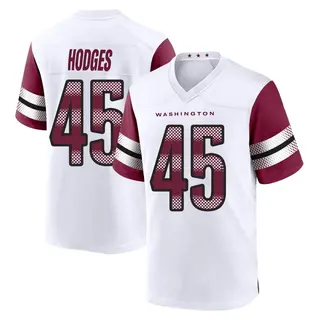 Washington Commanders Youth Curtis Hodges Game Jersey - White