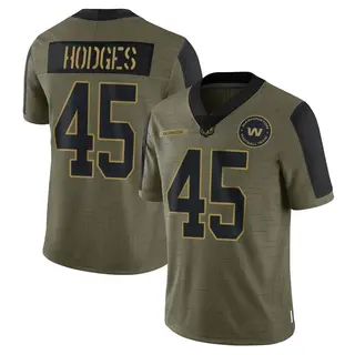 Washington Commanders Youth Curtis Hodges Limited 2021 Salute To Service Jersey - Olive