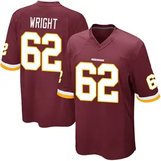 Washington Commanders Youth Gabe Wright Game Burgundy Team Color Jersey