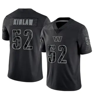 Washington Commanders Youth Javon Kinlaw Limited Reflective Jersey - Black