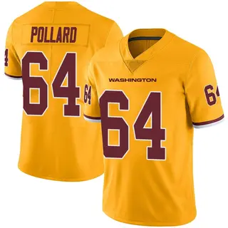 Washington Commanders Youth Norell Pollard Limited Color Rush Jersey - Gold