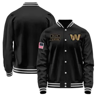 Washington Commanders Youth Salute to Service Sideline Performance Jacket - Black