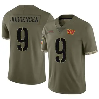 Washington Commanders Youth Sonny Jurgensen Limited 2022 Salute To Service Jersey - Olive