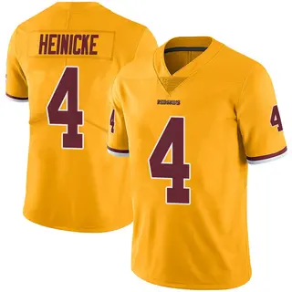 Washington Commanders Youth Taylor Heinicke Limited Color Rush Jersey - Gold